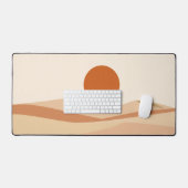 Paysage abstrait boho Soleil en terre cuite milieu (Clavier et souris)