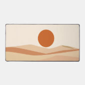 Paysage abstrait boho Soleil en terre cuite milieu (Recto)