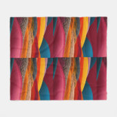 Paysage Abstrait dans la couverture en polaire (Devant (Horizontal))