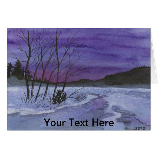 Paysage aquarelle (Devant horizontal)