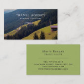 Paysage autrichien, agent de voyage Carte de visit (Devant / Derrière)