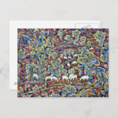 Paysage avec carte postale Sheeps (Devant / Derrière)