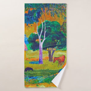 Paysage avec cochon et cheval, Gauguin