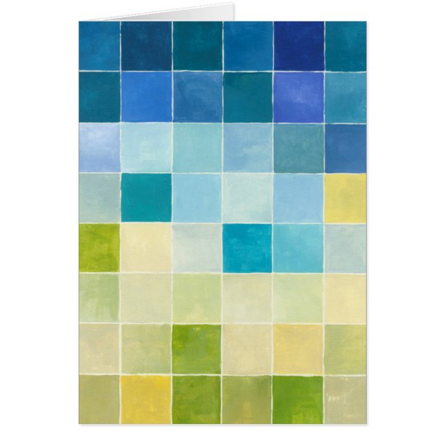 Paysage avec des Carrés multicolores (Devant)