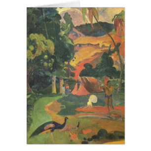 Paysage avec des paons par Paul Gauguin