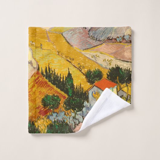Paysage avec Maison et PloughmaVincent van Gogh (Gant de toilette)