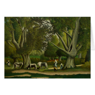 Paysage avec Milkmaits par Henri Rousseau