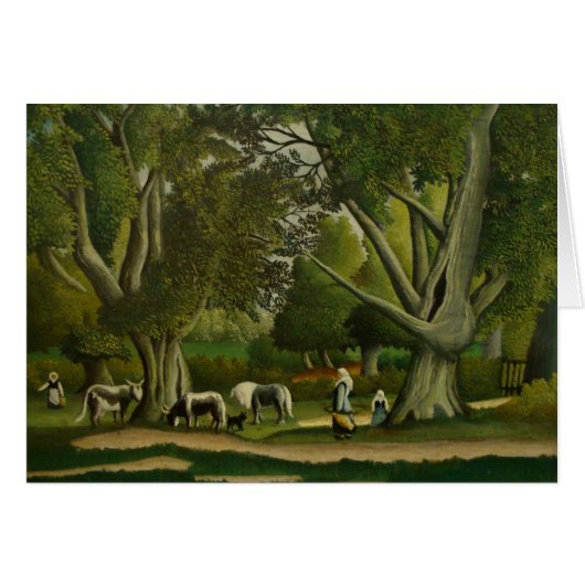 Paysage avec Milkmaits par Henri Rousseau (Devant horizontal)