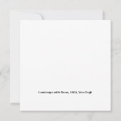 Paysage avec neige, carte Van Gogh (Dos)