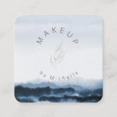 Paysage bleu foncé moderne Carte de visite élégant (Devant)