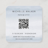 Paysage bleu foncé moderne Carte de visite élégant (Dos)