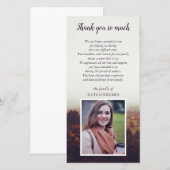 Paysage brumeux - photo - Merci de sympathie (Devant / Derrière)