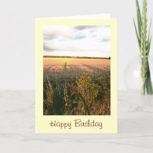Paysage campagne Carte d'anniversaire photo pittor
