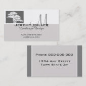 paysage carte de visite conception bonsai arbre ar (Devant / Derrière)