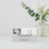 paysage carte de visite conception bonsai arbre ar (Debout devant)