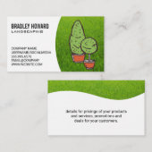 Paysage | Carte de visite de pelouse et de grands  (Devant / Derrière)