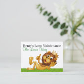 Paysage - Carte de visite d'entretien de pelouse - (Debout devant)