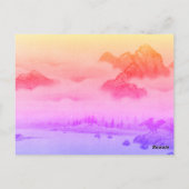 Paysage Carte postale du Nouvel An lunaire coréen (Dos)