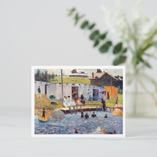 Paysage célèbre de plage Carte postale (Debout devant)