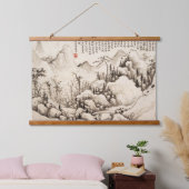 Paysage chinois suspendu tapisserie (Chambre à coucher)