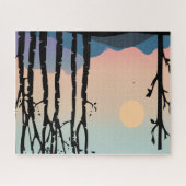 Paysage Collines et arbres Puzzle (Horizontal)