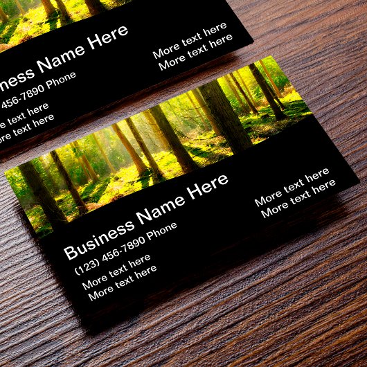 Paysage cool Deux Cartes de visite latéraux