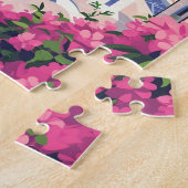 Paysage côtier au coucher du soleil moderne Puzzle (Côté)