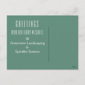 Paysage d'affaires, carte postale de l'environneme (Dos)