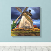Paysage dans la toile Pays-Bas Imprimer (Insitu (Plancher de Bois))