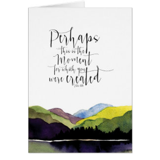 Paysage d'aquarelle avec l'écriture sainte