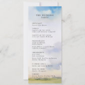 Paysage d'aquarelle programme de mariage fleur sau (Dos)