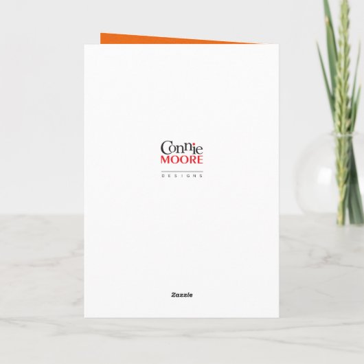 Paysage d'automne Arbres, Carte blanche Feuilles (Dos)