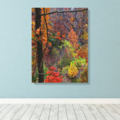 Paysage d'automne sur toile enveloppée (Insitu (Plancher de Bois))