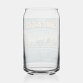 Paysage de Chicago et lac Michigan en hiver  (Recto)