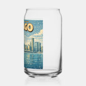 Paysage de Chicago et lac Michigan en hiver  (Droite)