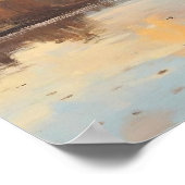 Paysage de coucher de soleil atténué, impression d (Coin)