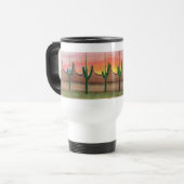 Paysage de désert d'ECG sur la tasse de voyage (Devant gauche)