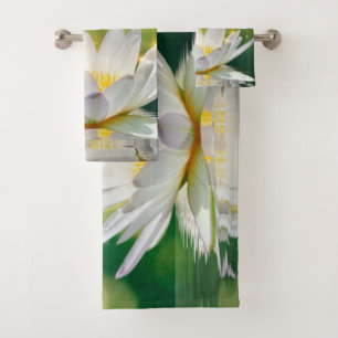 Paysage de fleur de lotus blanc, Zen