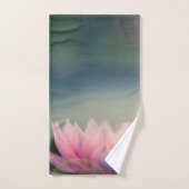Paysage de fleur de lotus élégant, Zen (Serviette à main)