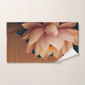 Paysage de fleur de lotus élégant, Zen (Serviette à main)