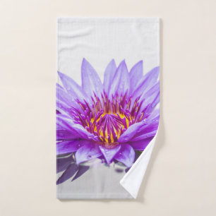 Paysage de fleur de lotus violet élégant, Zen