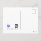 Paysage de fleurs pourpres do-it-yourself carte po (Dos)