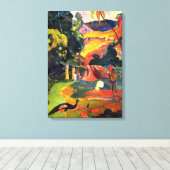 Paysage de Gauguin avec Peacocks Toile Wrap (Insitu (Plancher de Bois))