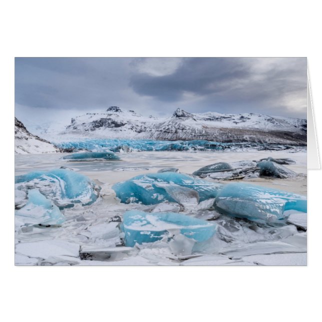 Paysage de glace de glacier, Islande (Devant horizontal)