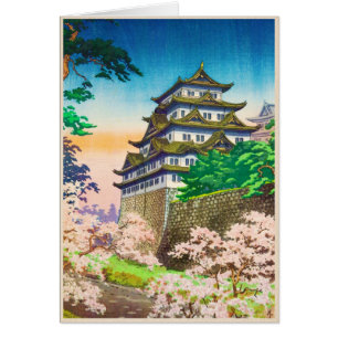 Paysage de hanga de tibia de château de Tsuchiya
