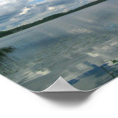Paysage de la nature Lac Nuage Biélorussie Affiche (Coin)
