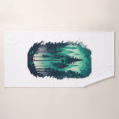 Paysage de la pinède (Serviette de bain)