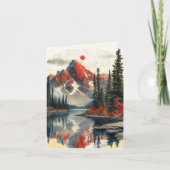 Paysage de montagne Bible Verse Automne (Devant)