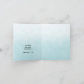 Paysage de montagne Bible Verse Bleu (Intérieur)