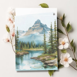 Paysage de montagne Bible Verse Bleu